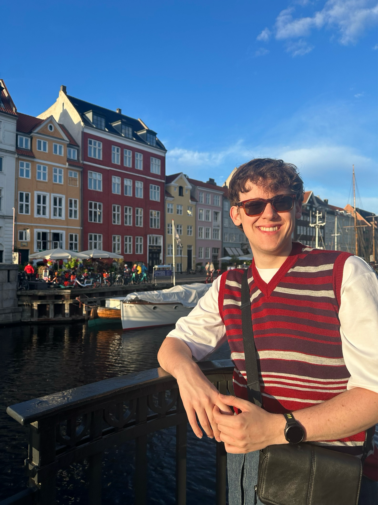 Student Daniel on holiday