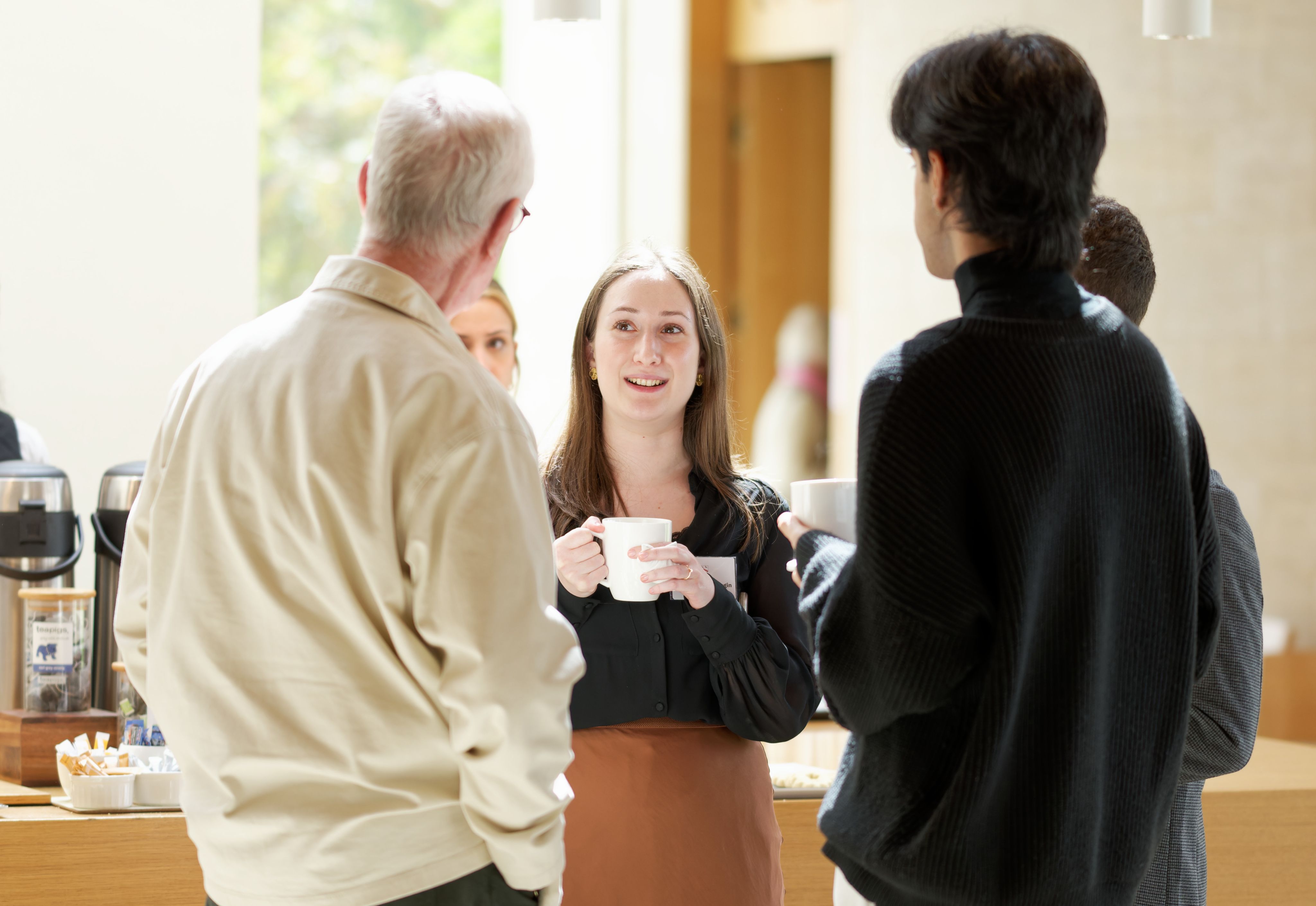 Chatting at the event