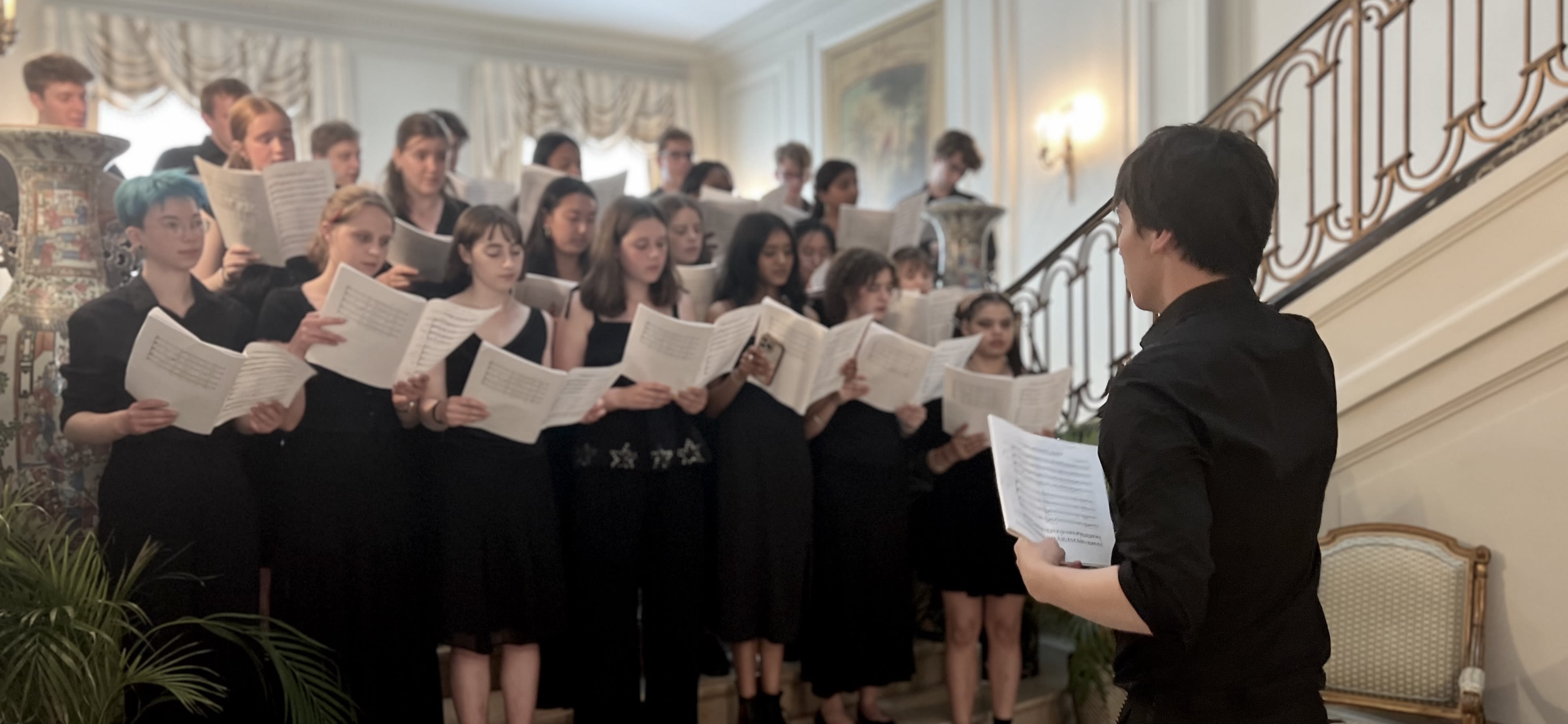 Worcester choir sing in formal dress